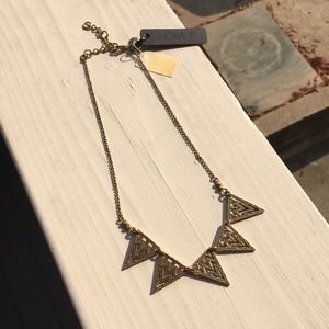 J. Crew Gold Spiked Necklace, 22”